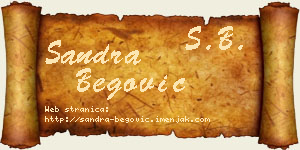 Sandra Begović vizit kartica